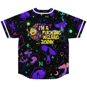 I’m a fucking wizard Baseball Jersey - Image 1