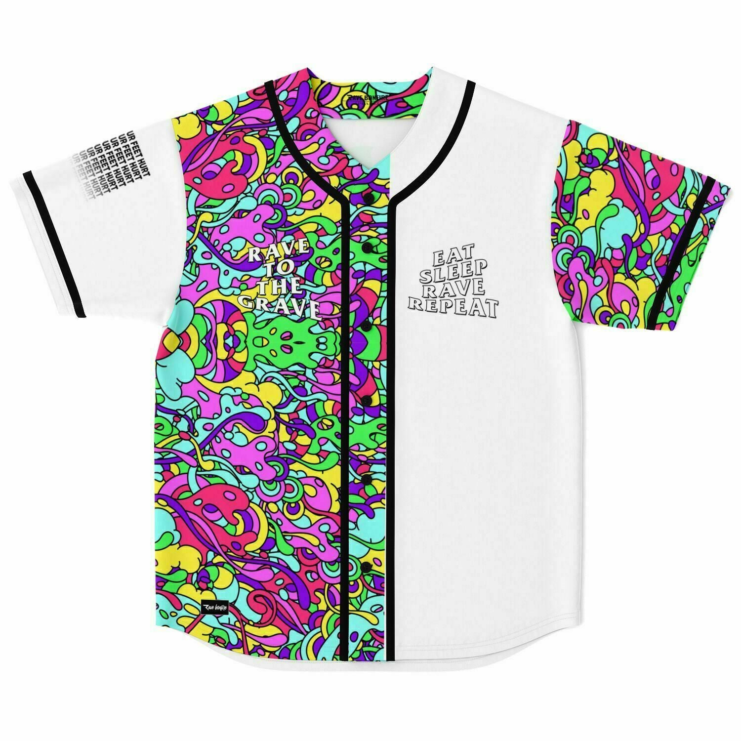 plur vibes baseball jersey 1 Plur Vibes Baseball Jersey - Image 1