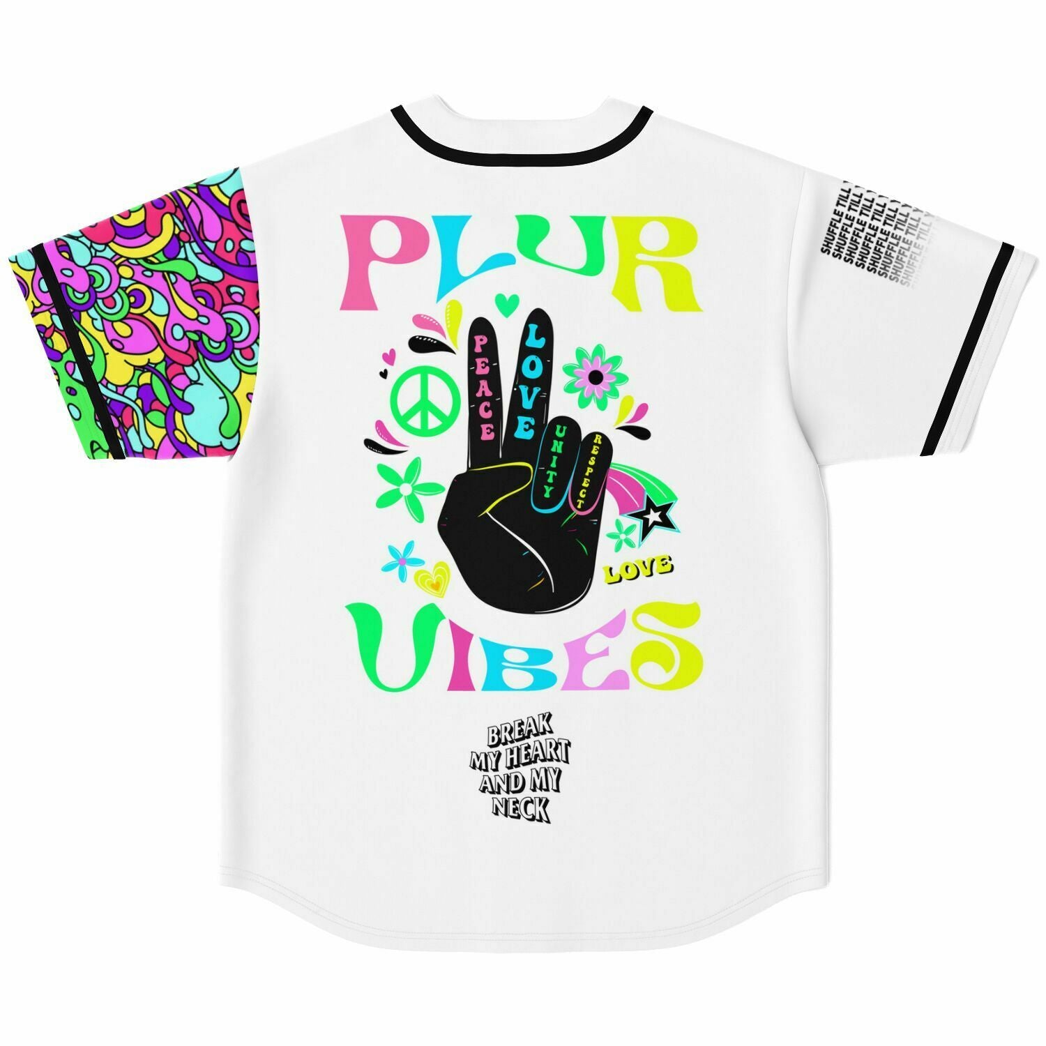 plur vibes baseball jersey 2 Plur Vibes Baseball Jersey - Image 2
