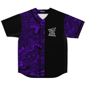 Pretty girls like bass music Baseball Jersey - Image 1