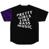 Pretty girls like bass music Baseball Jersey - Image 2