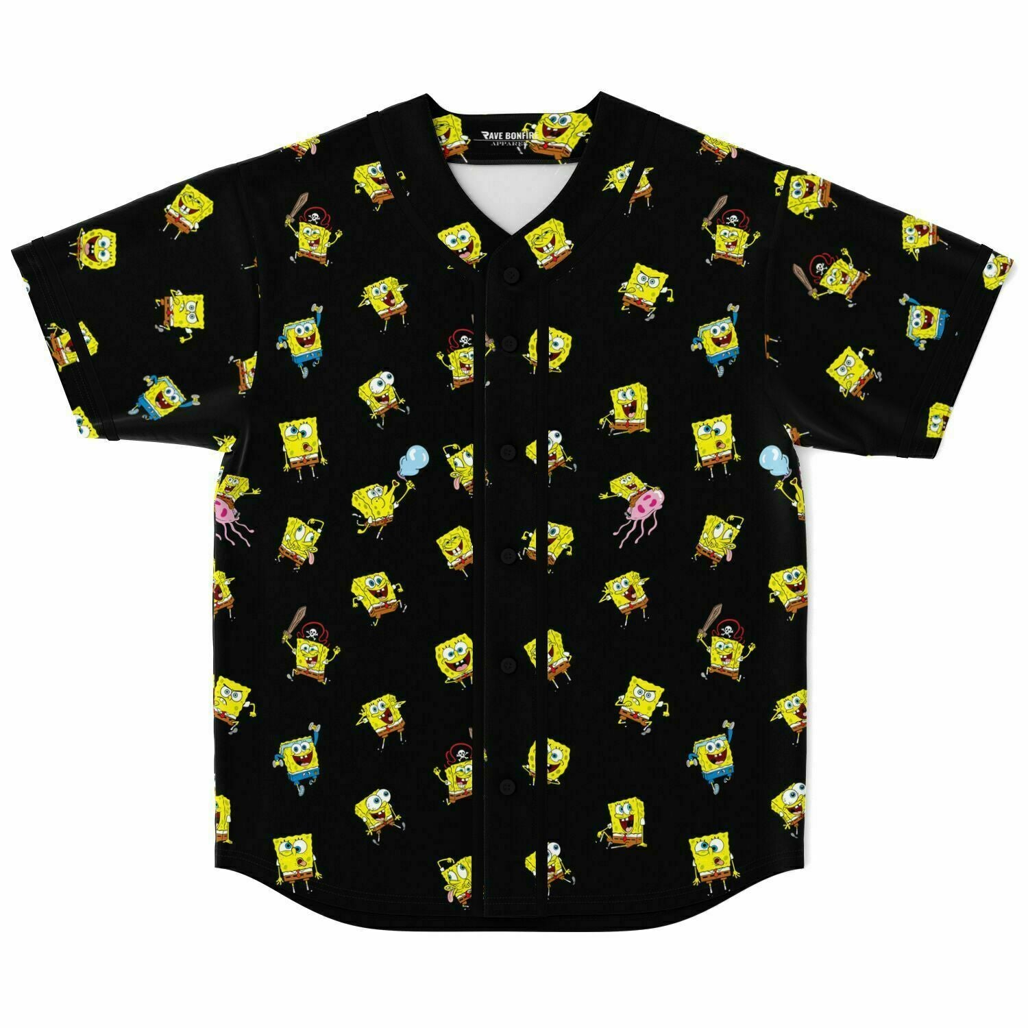spongebob mood baseball jersey 1 Spongebob mood Baseball Jersey - Image 1
