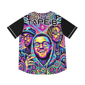 Tape B trippy rave baseball jersey for edm festivals Top Seller - Image 1