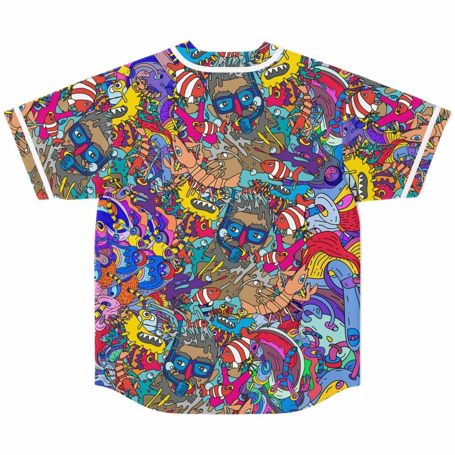 trippy doddles baseball jersey 2 Trippy doddles Baseball Jersey - Image 2
