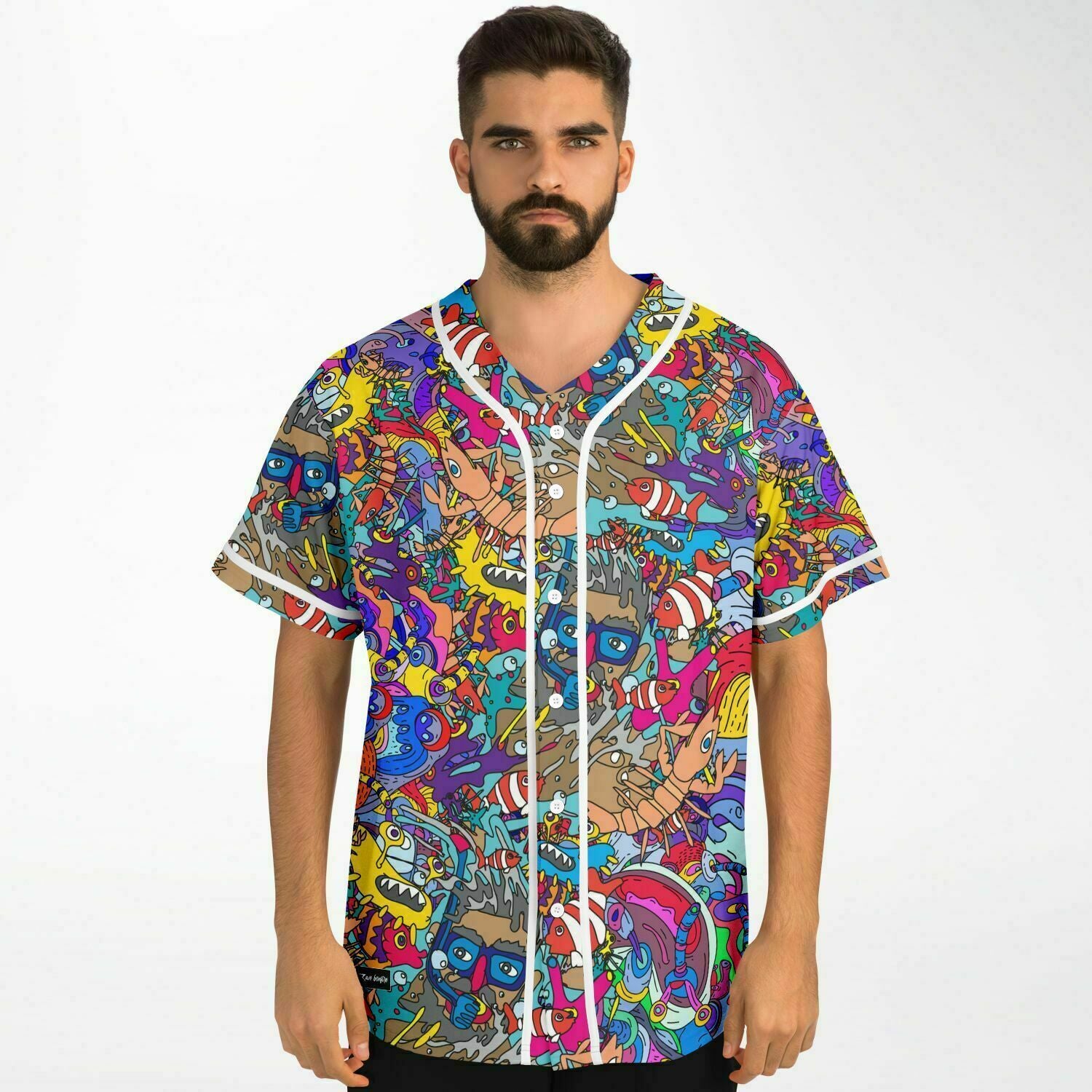 trippy doddles baseball jersey 3 Trippy doddles Baseball Jersey - Image 3