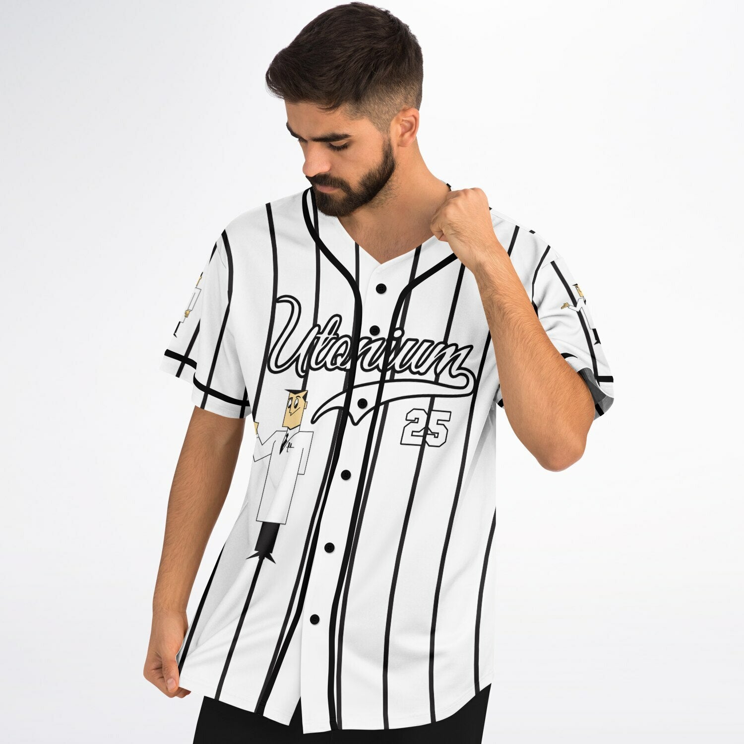 utonium custom baseball jersey 5 utonium custom Baseball Jersey - Image 5