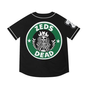 Zeds Dead Deadbeats Starbucks Rave Baseball Jersey | EDM Festivals Top Seller - Image 1