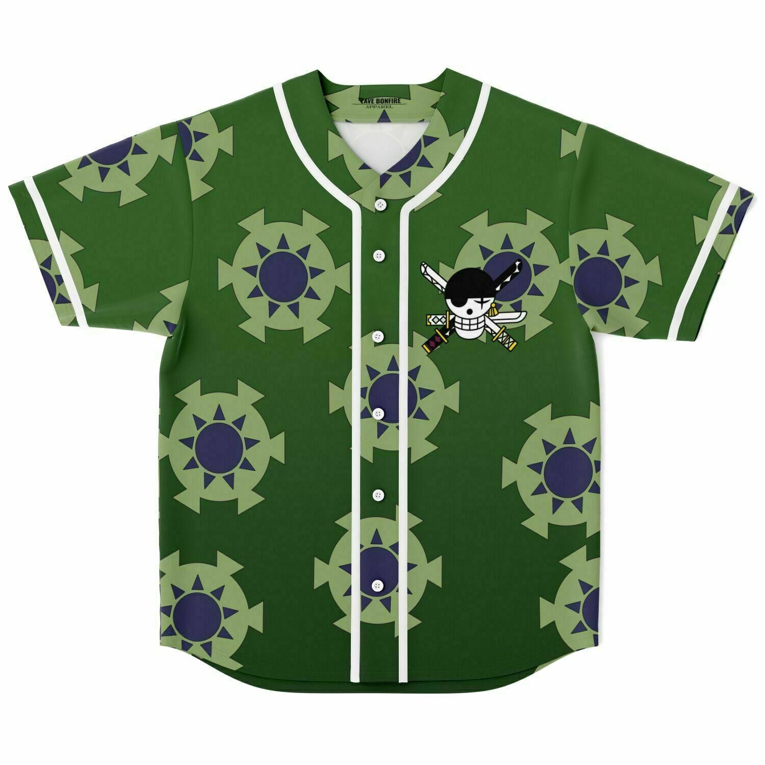 zoro cosplay baseball jersey 1 Zoro cosplay Baseball Jersey - Image 1