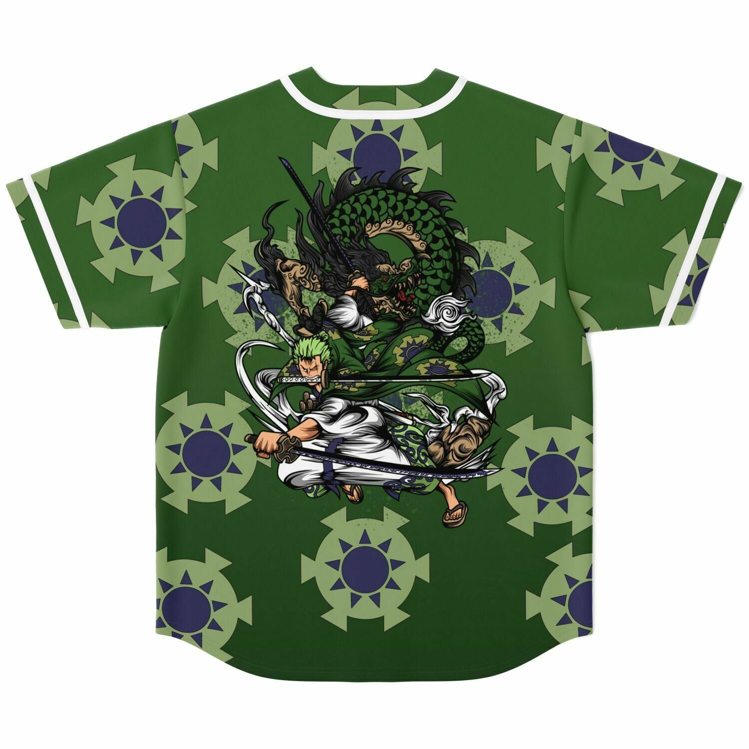 zoro cosplay baseball jersey 2 Zoro cosplay Baseball Jersey - Image 2